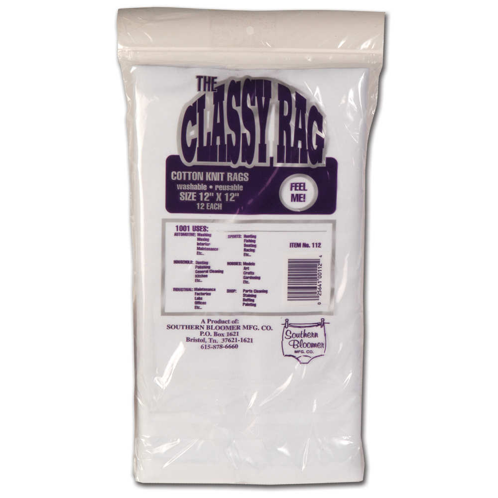 Cleaning Equipment Southern Bloomer SBC 112  KNIT CLEANING RAGS       12 CT